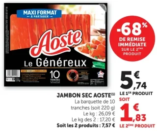 Jambon sec Aoste Le Généreux