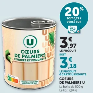 Cœurs de palmiers U