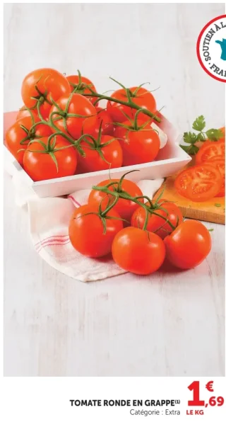 Tomate ronde en grappe