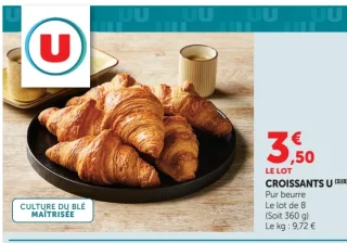 Croissants U pur beurre