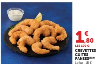 CREVETTES CUITES PANEES