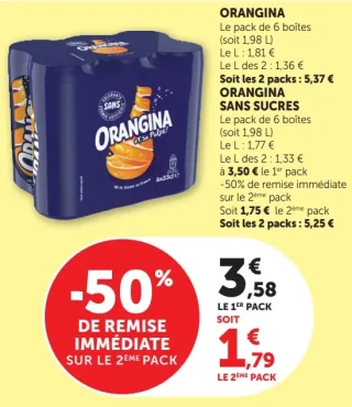 Orangina ou Orangina Sans Sucres