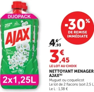 Nettoyant ménager Ajax Fête des fleurs