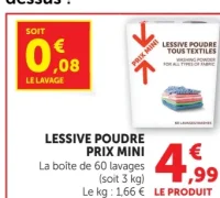 Lessive Poudre Prix Mini