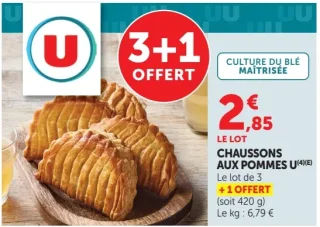 Chaussons aux pommes U