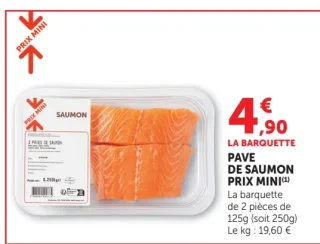 Pavé de saumon Prix Mini