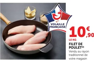Filet de poulet VOLAILLE FRANÇAISE