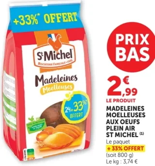 Madeleines Moelleuses St Michel