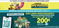 Grand Jeu Des Minions Et Des Monstres : Tentez de gagner chaque jour des cadeaux et 20 lots de 200€ versés sur votre Carte U