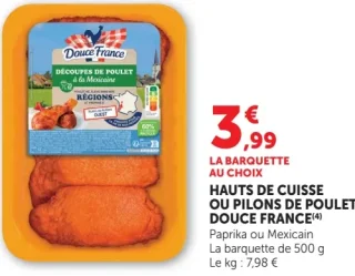 Douce France Hauts de cuisse ou pilons de poulet