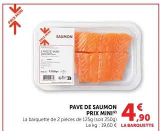 Prix Mini Pave de saumon