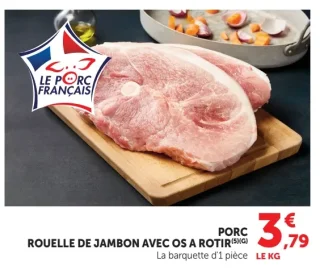 ROUELLE DE JAMBON AVEC OS A ROTIR PORC