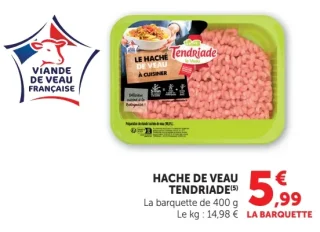 Hache de veau Tendriade