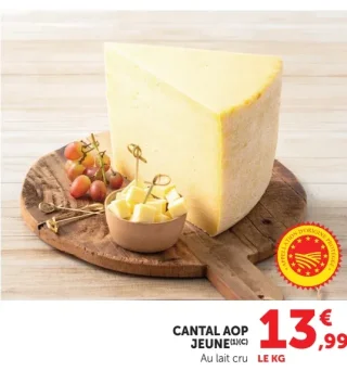 Cantal AOP Jeune au lait cru