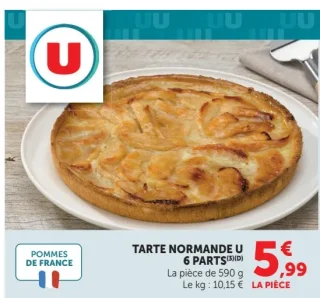 Tarte normande U 6 parts