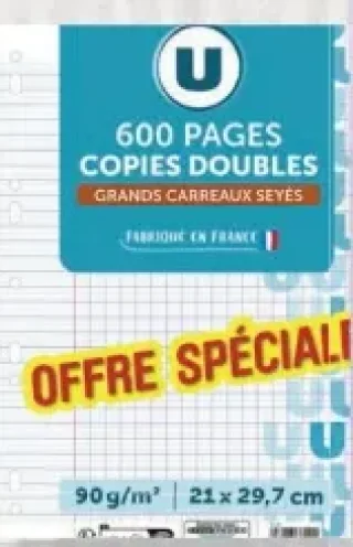 600 Pages Copies Doubles U