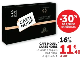 CAFE MOULU CARTE NOIRE