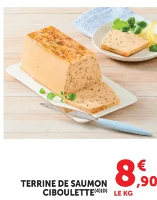 Terrine de saumon ciboulette