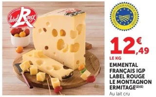 Emmental Français IGP Label Rouge Le Montagnon Ermitage