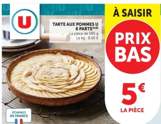 TARTE AUX POMMES U 6 PARTS