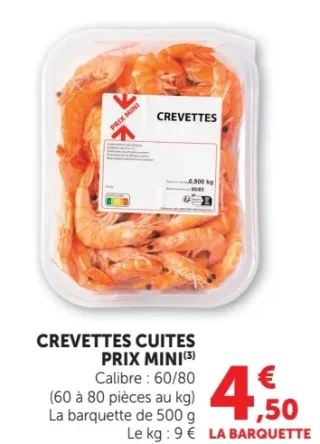 Crevettes Cuites Prix Mini