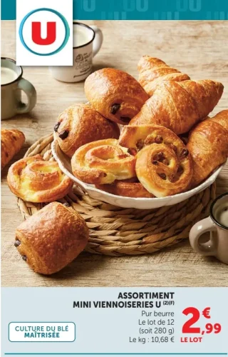 Assortiment mini viennoiseries U
