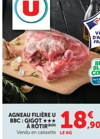 Agneau filière U BBC: Gigot à rôtir