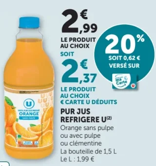 PUR JUS REFRIGERE U