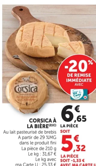 Fromage Corsica à la bière