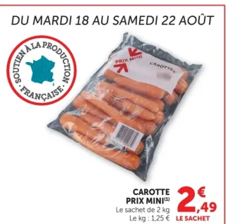 Carottes Prix Mini