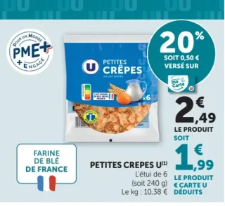 Petites crêpes U
