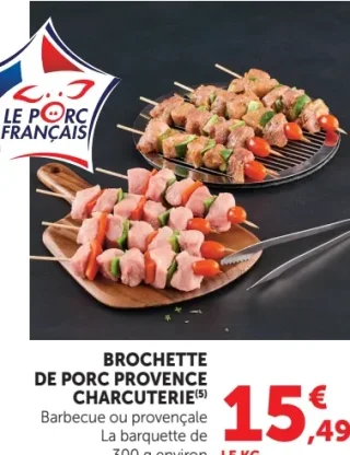 BROCHETTE DE PORC PROVENCE