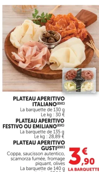 Plateau Aperitivo Italiano / Festivo / Emiliano / Gusti