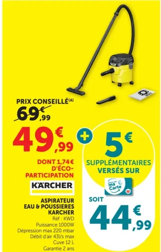 ASPIRATEUR EAU & POUSSIERES KARCHER