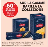 Sur la gamme Barilla La Collezione