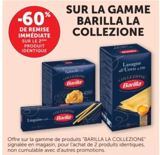 Sur la gamme Barilla La Collezione