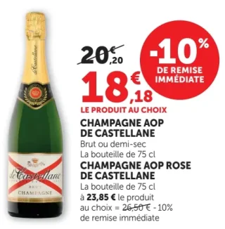 CHAMPAGNE AOP DE CASTELLANE / CHAMPAGNE AOP ROSE DE CASTELLANE