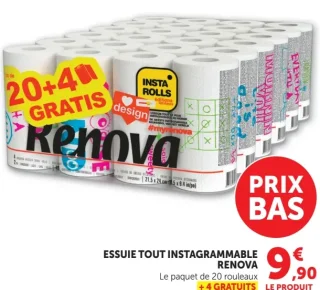 Essuie-tout instagrammable Renova