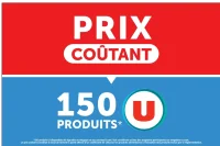 Prix coûtant sur 150 produits U