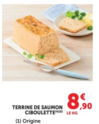 Terrine de saumon ciboulette