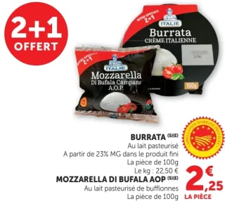 Mozzarella de Bufala AOP / Burrata
