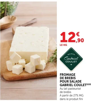 Fromage de brebis pour salade Gabriel Coulet