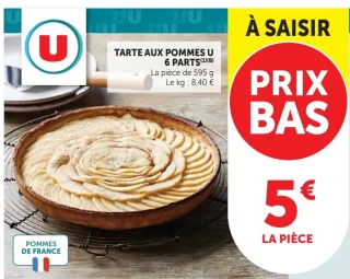 Tarte aux pommes U 6 parts