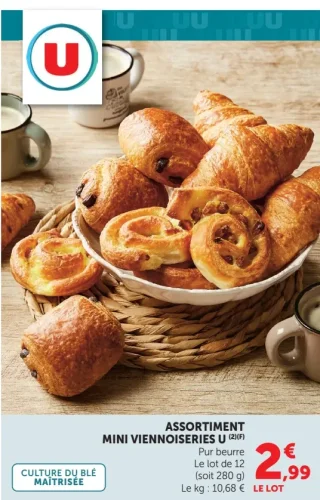 Assortiment mini viennoiseries U