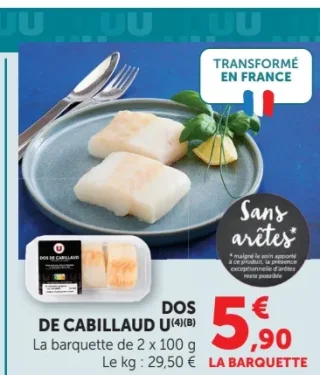 Dos de cabillaud U
