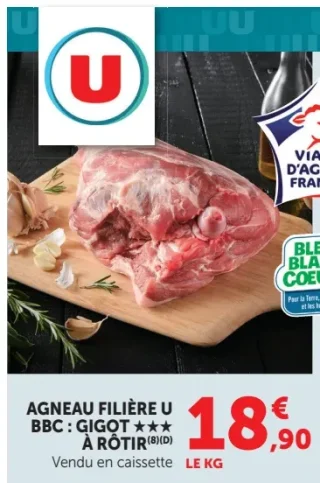 Agneau Filière U BBC : Gigot à rôtir