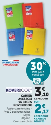 Cahier Koverbook 24x32cm 96 pages Clairefontaine