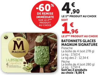 Bâtonnets glaces Magnum Signature