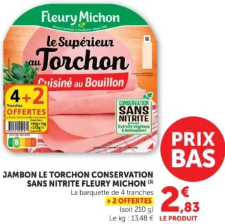 Jambon le Torchon Fleury Michon