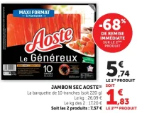Jambon sec Aoste Le Généreux
